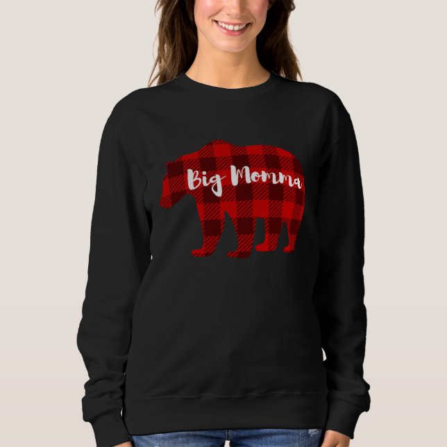 Big Momma Bear Outfit Women  Grandparent Family Ma T Shirt (Framsida)
