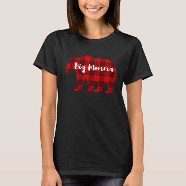Big Momma Bear Outfit Women  Grandparent Family Ma T Shirt (Framsida)
