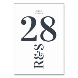 Big Monogram Modern Simple-Bordsnummer Bordsnummer
