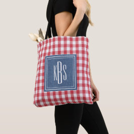 Big Monogram på Red & White Play Shoulder Tygkasse