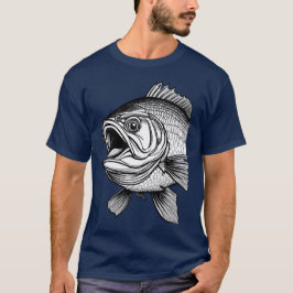 Big Mouth Bass Fish T-shirt