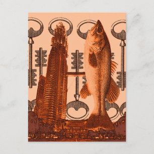 "Big Mouth Byggnad" Vykort