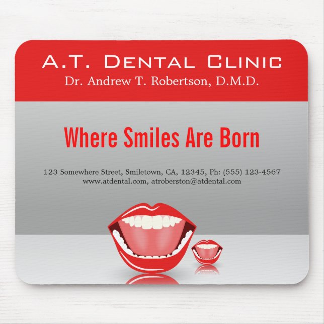 Big Mouth Dentist Standard Mousepads Musmatta (Framsidan)