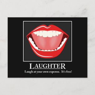 Big Mouth Laughny Motivational Postcards Vykort