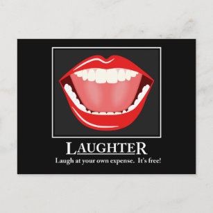 Big Mouth Laughny Motivational Postcards Vykort
