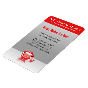 Big Mouth Smile Dental Lare Premium Flexi Magnets Magnet