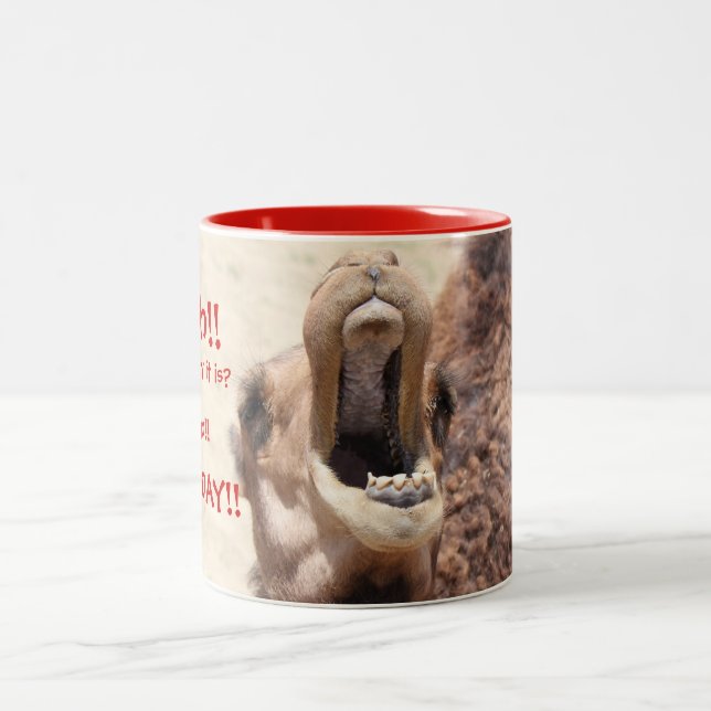 Big Mouthed Camel, Hump Day Red Mugg (Center)