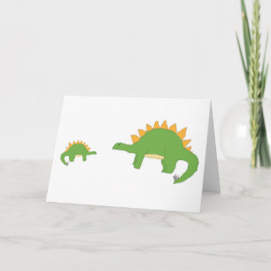 Big 'n' Little Stegosaurus-kort Kort