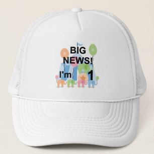 Big News Circus 1:a födelsedag T-shirts och presen Keps