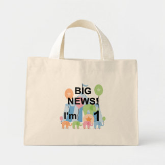 Big News Circus 1:a födelsedag T-shirts och presen Mini Tygkasse