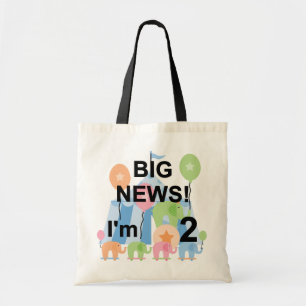 Big News Circus 2:a födelsedag T-shirts och presen Tygkasse