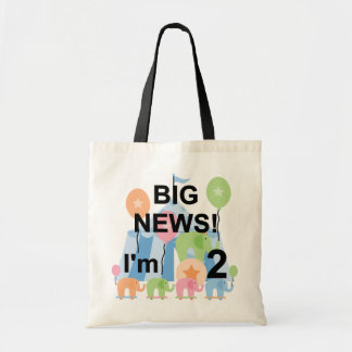 Big News Circus 2:a födelsedag T-shirts och presen Tygkasse