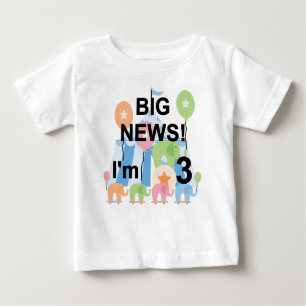 Big News Circus 3:e födelsedag Tshirts och present