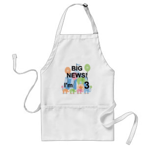 Big News Circus 3:e födelsedag Tshirts och present Förkläde