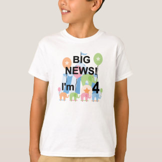 Big News Circus 4e födelsedagen T-tröjor och prese T-shirt