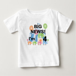 Big News Circus 4e födelsedagen T-tröjor och prese T Shirt