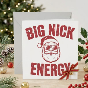Big Nick Energi Roligt Santa Jul Citat Julkort