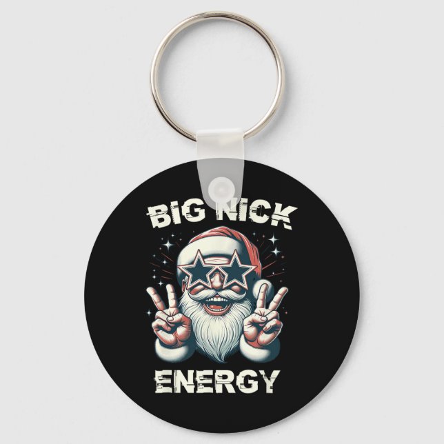 Big Nick Energy Funny juljul Nyckelring (Framsida)