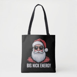Big Nick Energy jul Tomte Solglasögon Xmas Tygkasse