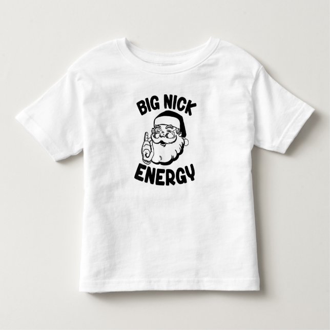 Big Nick Energy Jultomten Funny Julafton jul T Shirt (Framsida)