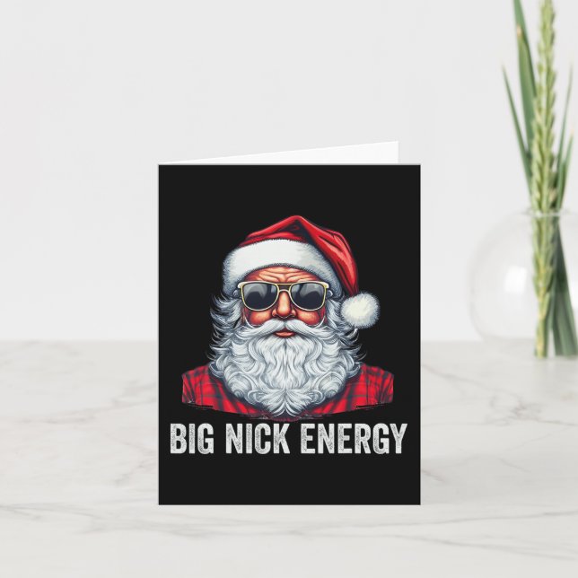 Big Nick Energy jultomten Kort (Framsida)