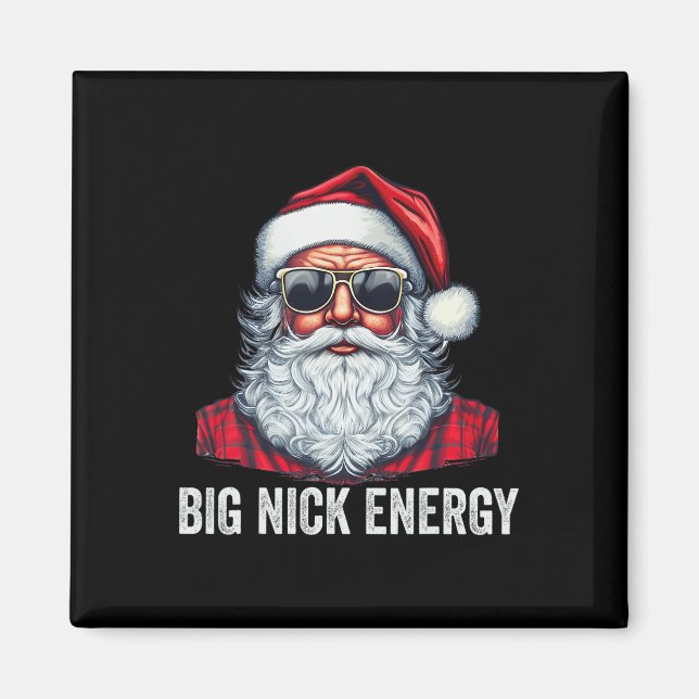Big Nick Energy jultomten Magnet (Framsidan)