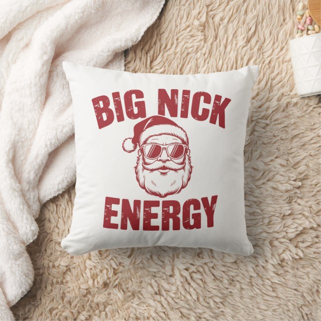 Big Nick Energy Rolig Tomte Otrevlig Jul Skämt  Kudde (Filt)