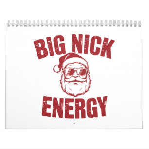 Big Nick Energy Rolig Tomte Otrevlig Julskämt  Kalender