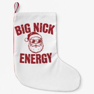 Big Nick Energy Rolig Tomte Otrevlig Julskämt Liten Julstrumpa