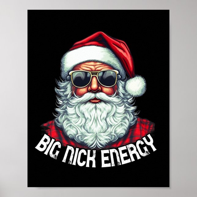 Big Nick Energy Roligt jultomten 1 Poster (Framsidan)