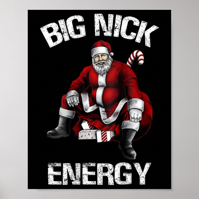 Big Nick Energy Roligt jultomten 2 Poster (Framsidan)