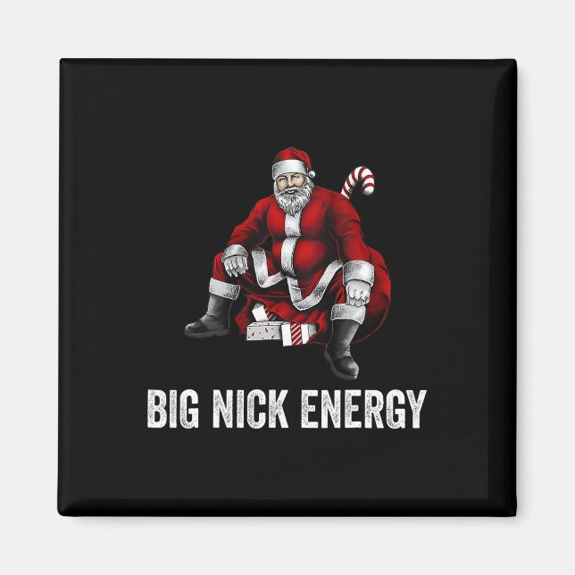 Big Nick Energy Roligt jultomten 3 Magnet (Framsidan)