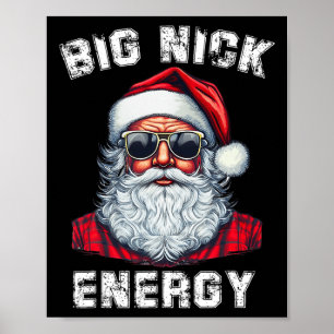 Big Nick Energy Roligt jultomten 4 Poster