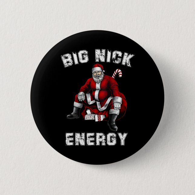 Big Nick Energy-Roligten jultomten Knapp (Framsida)