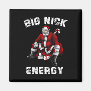 Big Nick Energy-Roligten jultomten Magnet