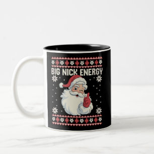 Big Nick Energy Tomte Fuljulströja Två-Tonad Mugg