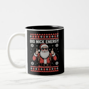 Big Nick Energy Tomte Fuljulströja Två-Tonad Mugg