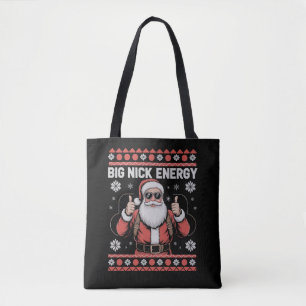Big Nick Energy Tomte Fuljulströja Tygkasse