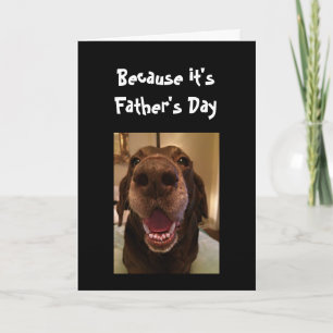 Big Nose Hund Funny Fars dag Pappa Kärlek Hund Kort