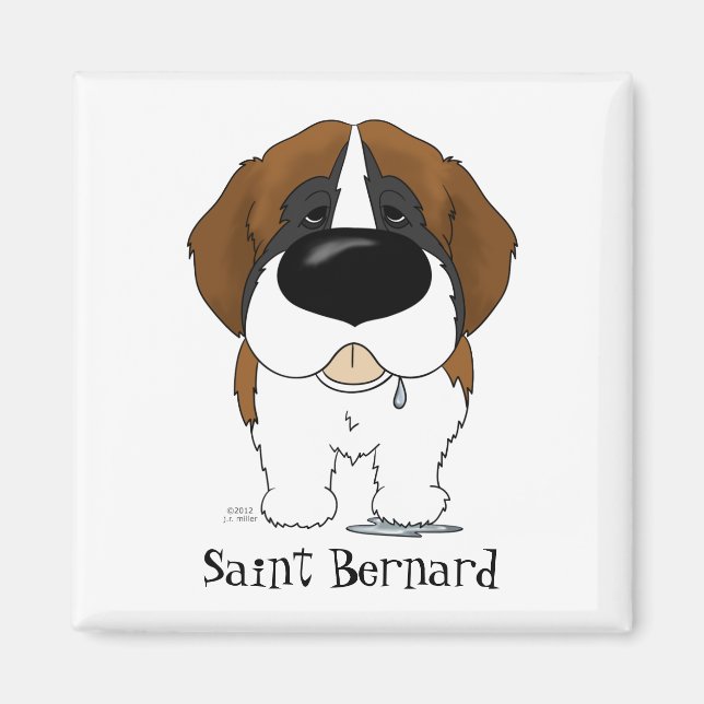 Big Nose Saint Bernard Magnet (Framsidan)