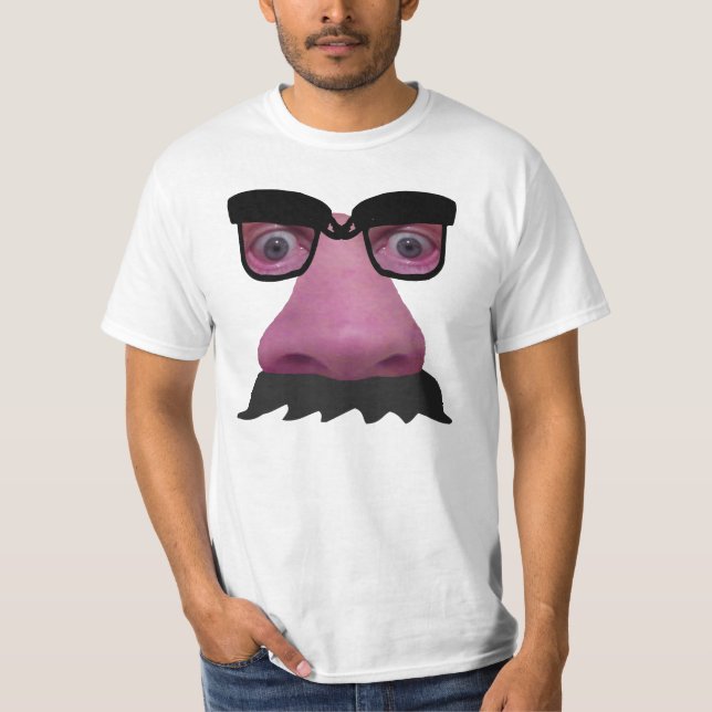 Big Nposed ansikte. T-shirt (Framsida)