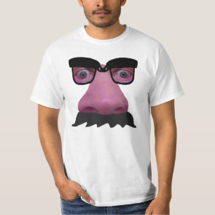Big Nposed ansikte. Tee