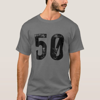 Big Number 50 för 50:e födelsedagen 50 år gammal 1 T Shirt