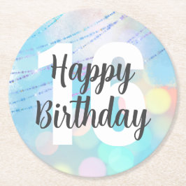 Big Number Bokeh Birthday Underlägg