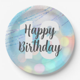 Big Number Bokeh Födelsedagsfest Napkins