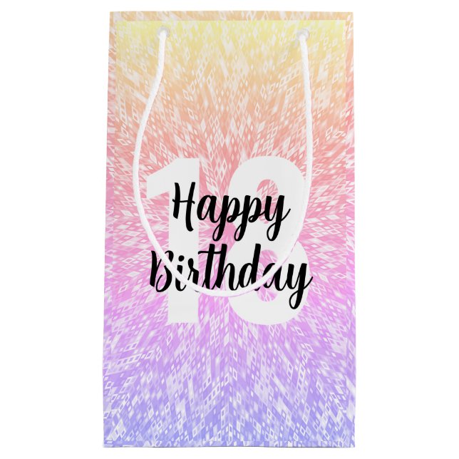 Big Number Mandala Birthday Gift Bags (Framsidan)