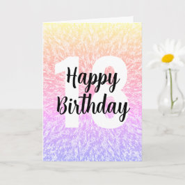 Big Number Mandala-födelsedagskort Kort