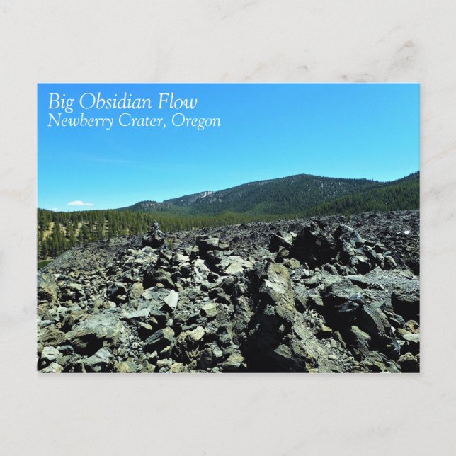 Big Obsidian Flow, ELLER Vykort (Framsida)