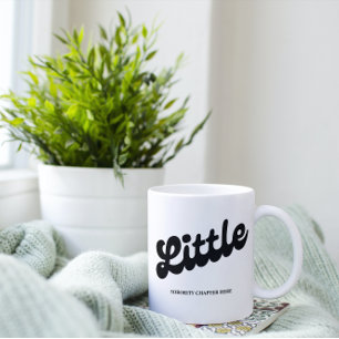 BIG OCH LITTLE Sorority Kapitel Namn Anpassningsba Två-Tonad Mugg