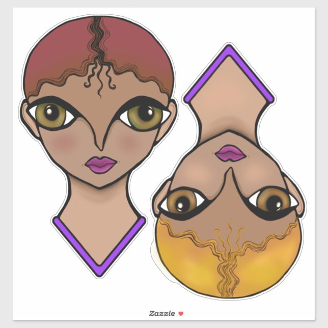 Big Öga Klistermärken (Ark)